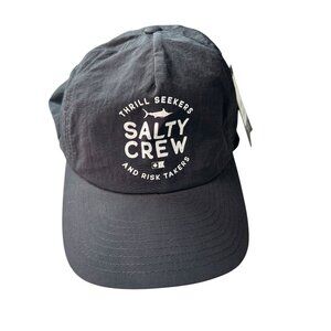 NEW Salty Crew Mullet Sunhat Black Camo 5 Panel Hat NWT Fishing Surf Outdoor